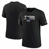New Orleans Saints Nike 2022 NFL Crucial Catch Performance Men's T-Shirt Black,baseball caps,new era cap wholesale,wholesale hats